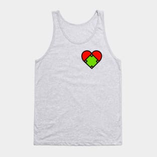 My heart is Baseball Tank Top